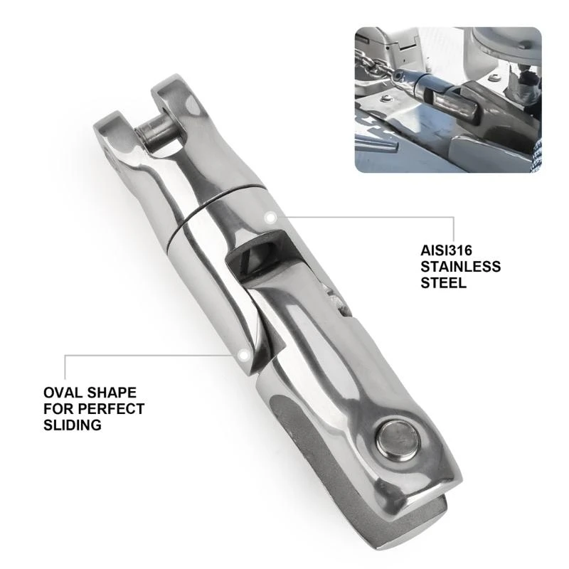 BoatsAnchors Swivels Connector 316 StainlessSteel Rotatable Anchors Connector Anchors for Boats6mm-8mm 8mm-10mm Chain