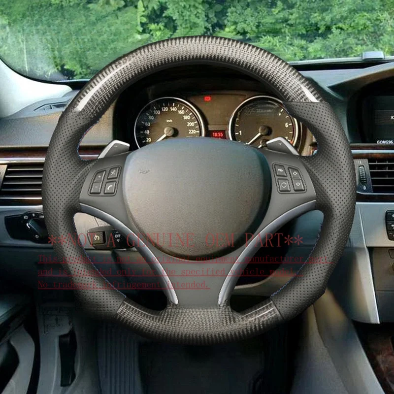 For BMW M3 E90 E91 E92 E93 E88 Carbon Fiber Custom Steering Wheel Old To New Horn Cover Horn Shell Decorative Cover