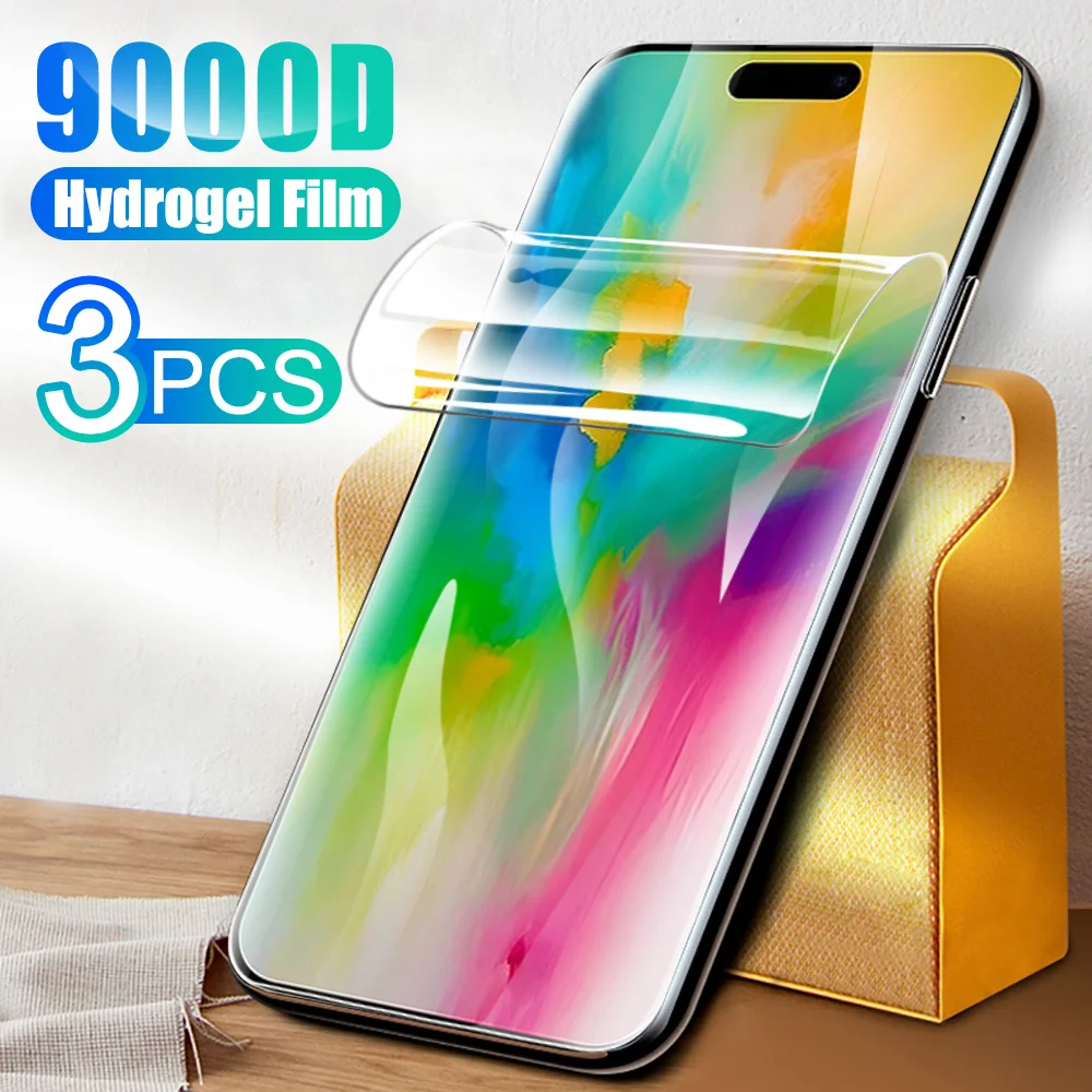 i Phone 16 Pro iPhone16 16Pro Max 5G Hydrogel Film 3Pcs Soft Screen Protector For Apple iPhone 16 Pro Max Cover Film Not Glass