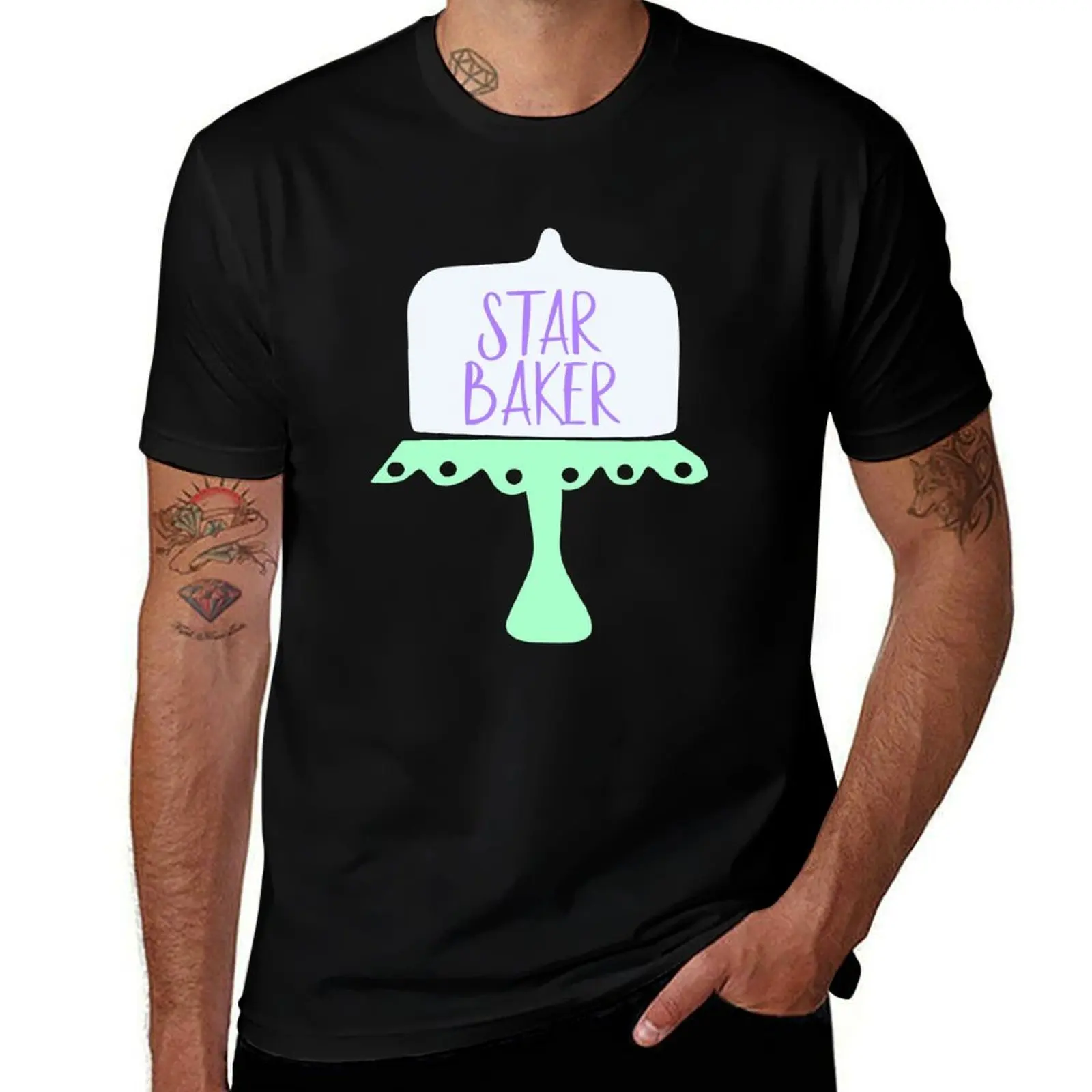 Star Baker, Great British Bake Off Design, GBBO T-Shirt Classic Crew Neck Cotton T-Shirt