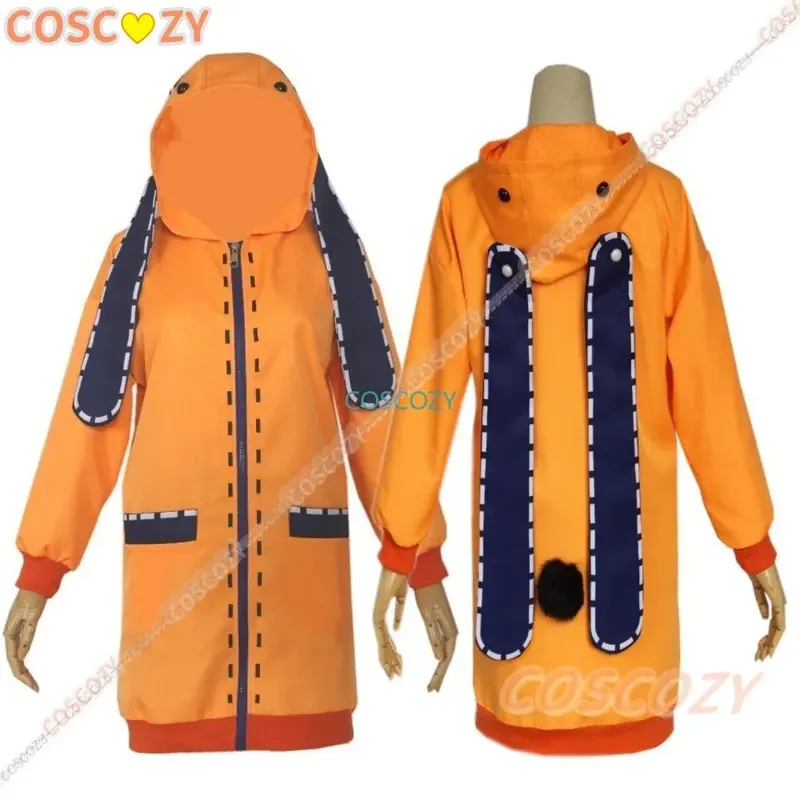 Anime Kakegurui Yomoduki Runa Cosplay Costumes Hoodie Compulsive Gambler Hoodies Orange Coat Sock Suit Halloween Cosplay Costume