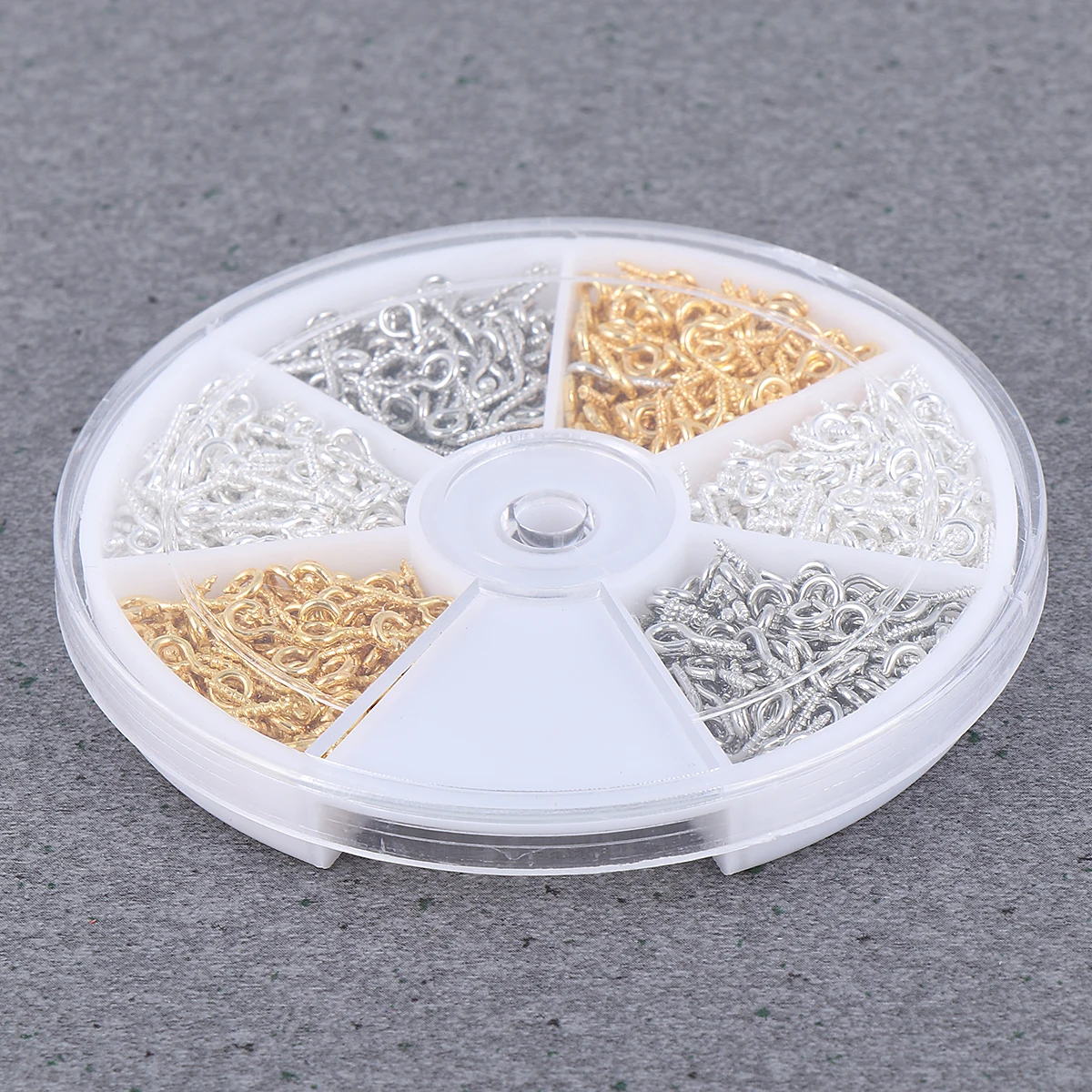 

900 pcs Sheep Eye Screws Metal Threaded Hooks Self-Tapping Hook for DIY Crafts Hanging Photos Clay Wood Tags