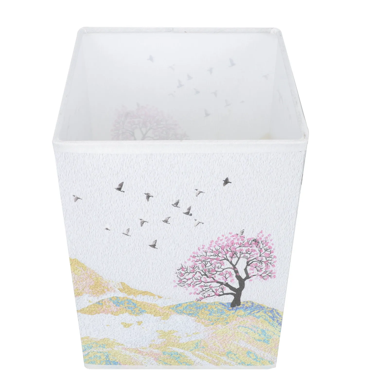 

Square Lampshade Table Japanese Style Chinese Pattern Colorful Cloth Light Cover Bedroom Living Room Study Room Dust Proof