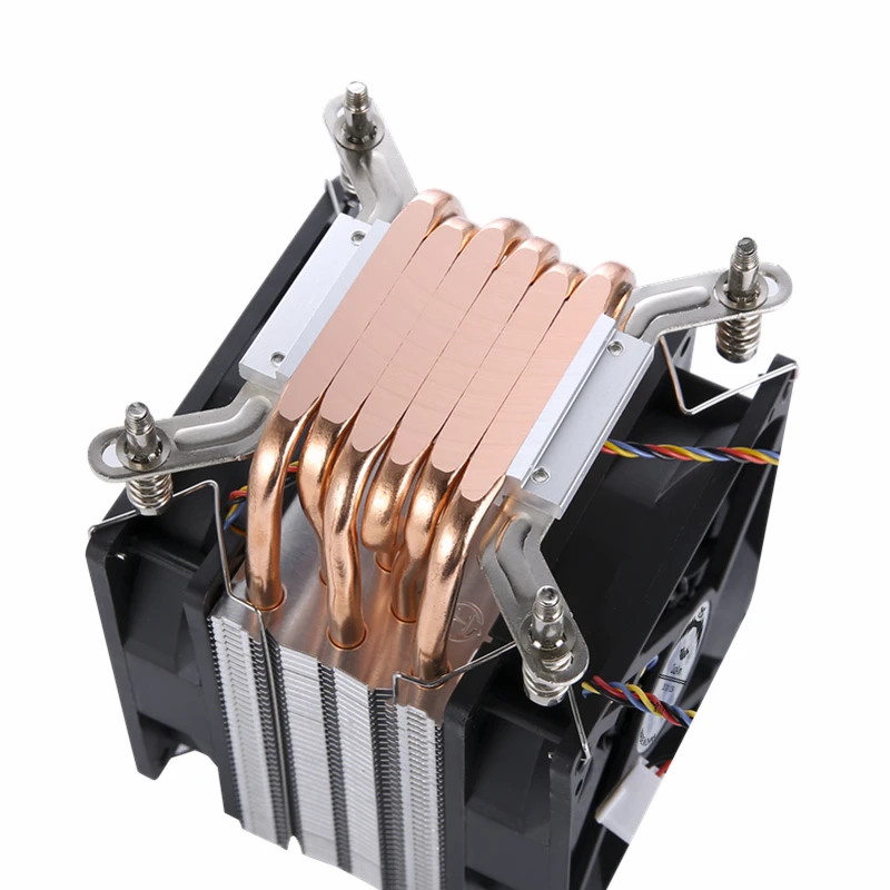 Imagem -06 - Copper Tube Cpu Cooler Tubos de Calor Pin 4pin Pwm Rgb pc Silencioso Lga 2011 Centímetros Ventilador Parafuso Servidor de Fixação X79 X99 e3 e5