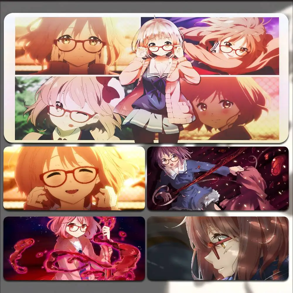 

1 шт., нескользящий коврик для мыши в стиле аниме Beyond The B-Boundary, подходит для офисных компьютеров, ноутбуков, килимков для киберспорта, игрового стола, клавиатуры XXL