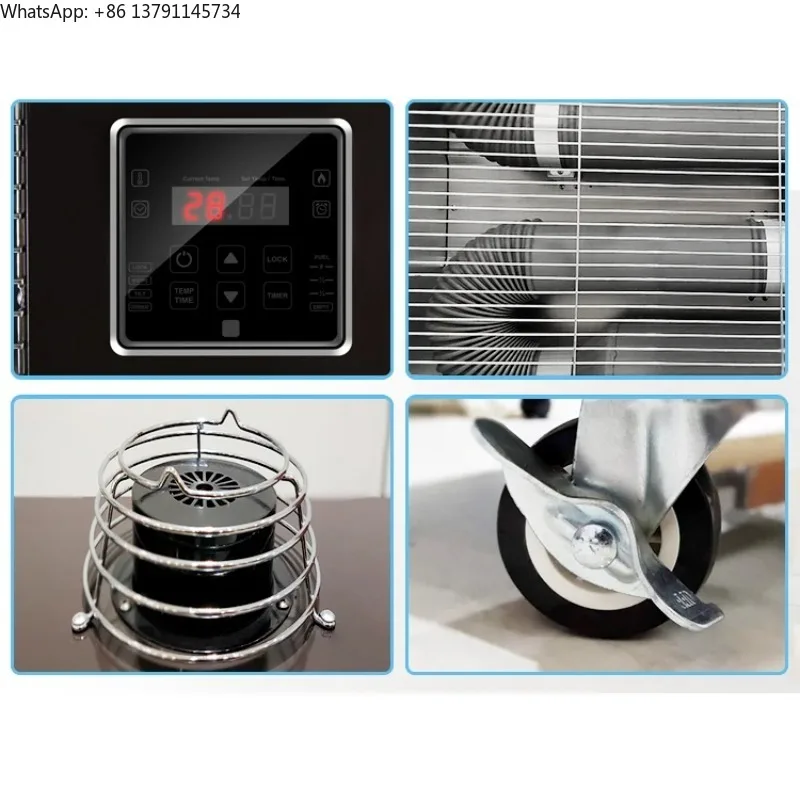 Low noise 24 hours timer shutdown 80 watt far infrared fuel heater home hotel