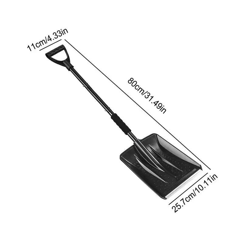 Imagem -06 - Neve Portátil pá com Ergonômico D-shaped Handle Snow Scoop Ferramenta de Remoção para Driveway Varanda