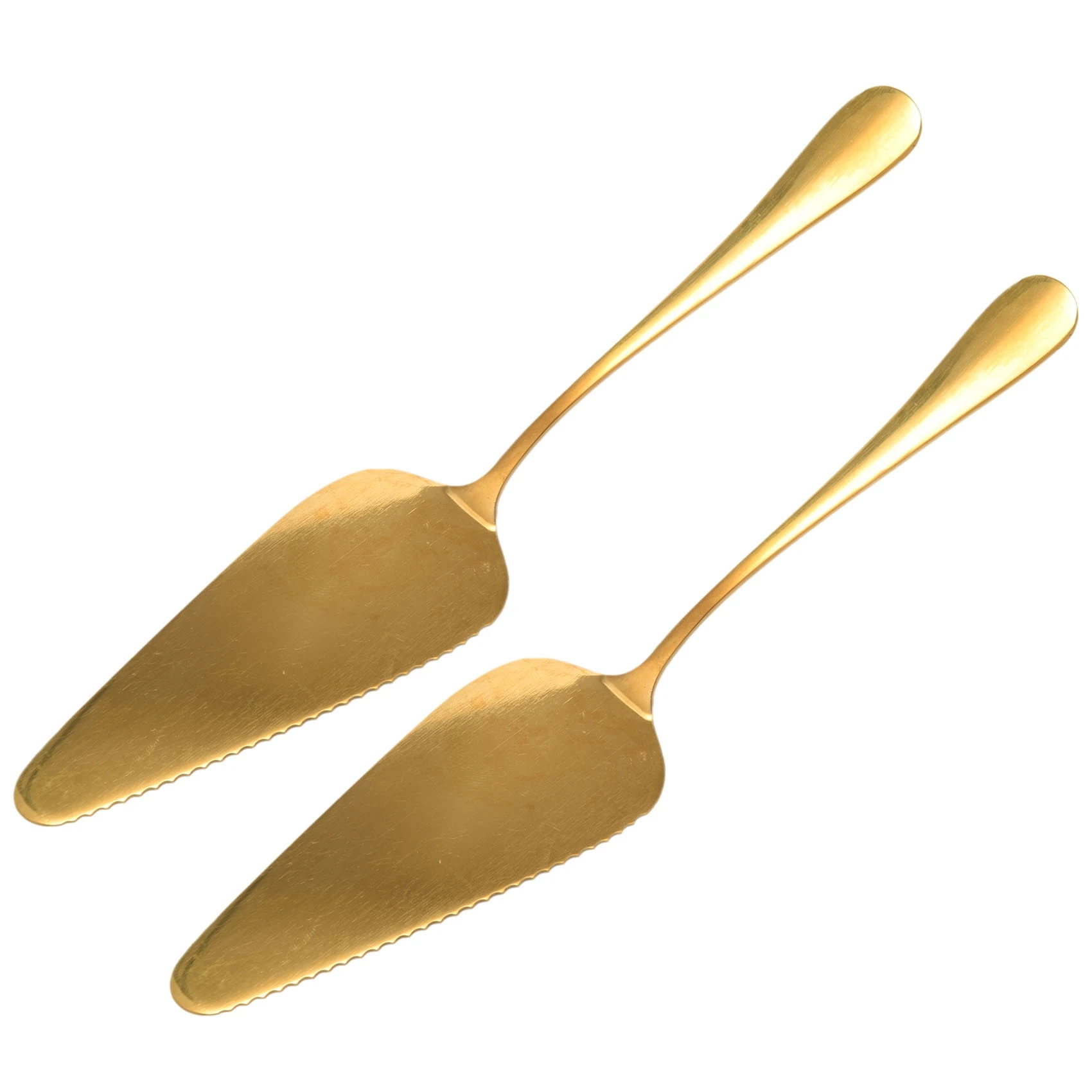 Tools Golden Cake Pie Server, Wedding Cake Knife and Server Set,2 Pieces