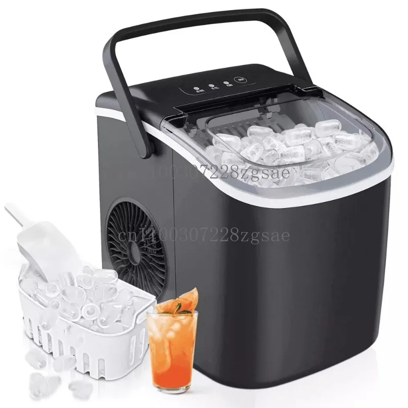 

26 lbs/24H Countertop Ice Maker Machine, 9 Bullet-Shaped Ice