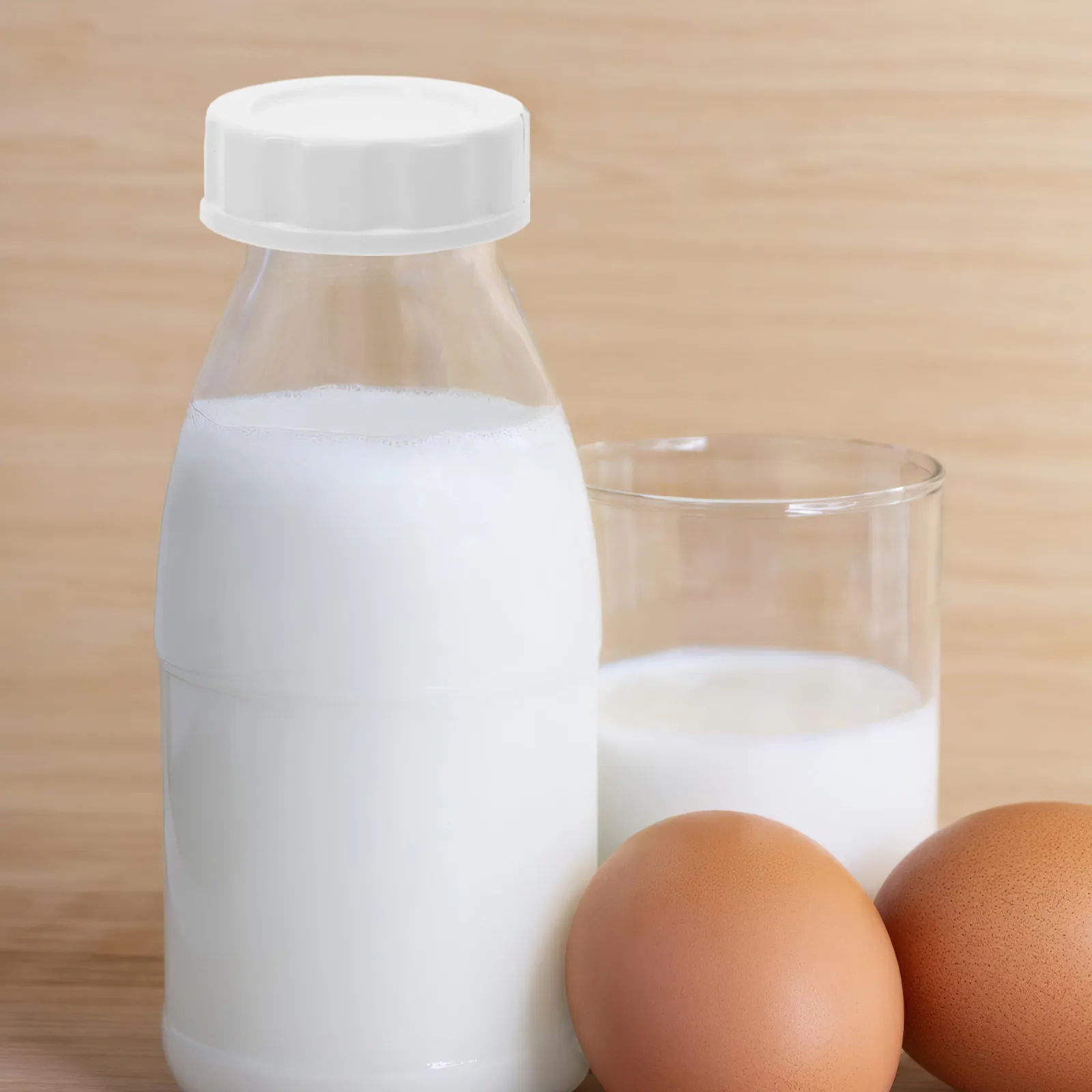 

10 шт. Премиальные герметичные крышки для бутылок с широким горлышком для хранения молока, силиконовые уплотнительные колпачки, многоразовые пластиковые крышки для банок, для заморозки