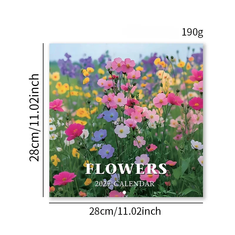 2027 Funny Creative Wall Calendar | Dogs Pooping in Beautiful Views & Flower Landscapes, Novelty Prank Gift Ideal for Pet Lovers