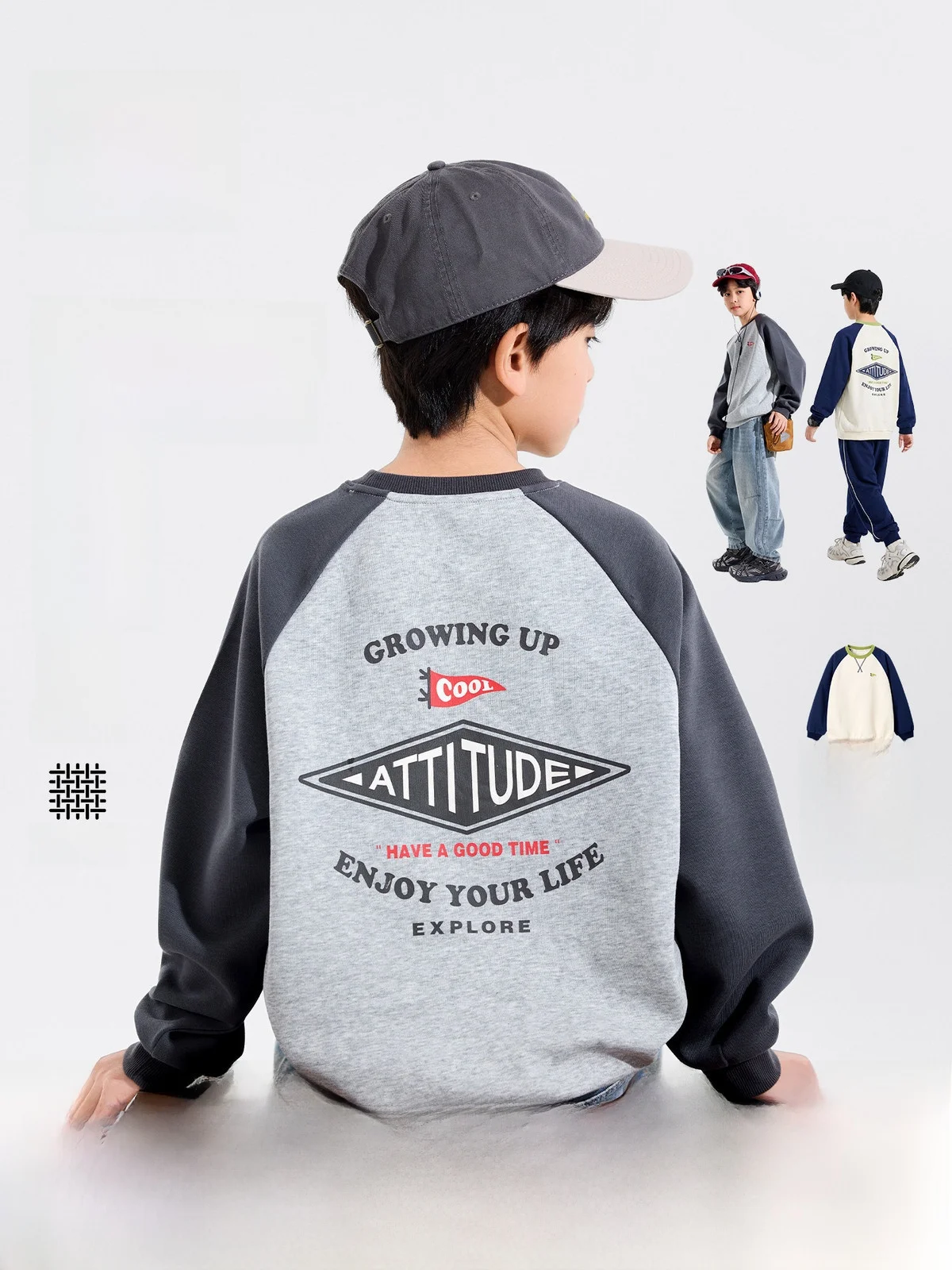 

Wear-Resistant Long Sleeve Sweatshirt for Boys Spring New Clothes Teenage Children's Clothing Outerwear Large Children