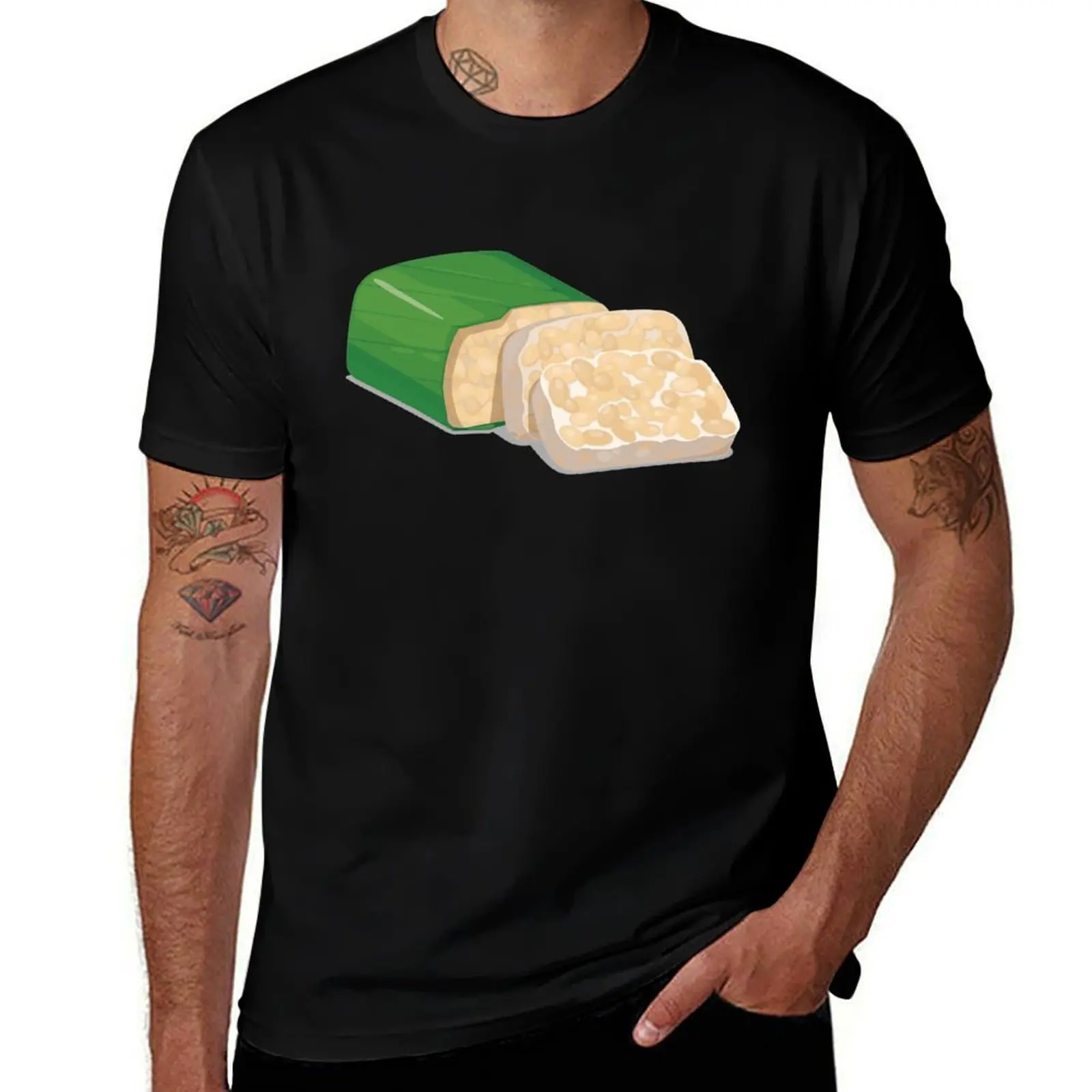 

Indonesian Tempe - Fermented Soybean Wrapped In Banana Leaves T-Shirt anime t shirts oversize man t shirt luxury T-Shirt