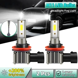 2x H11 LED Fog Light Bulbs Headlight Lamp LED Car H8 H9 DRL Driving Lamp 80W 30000LM High Bright 6000k White 12v Plug and Play