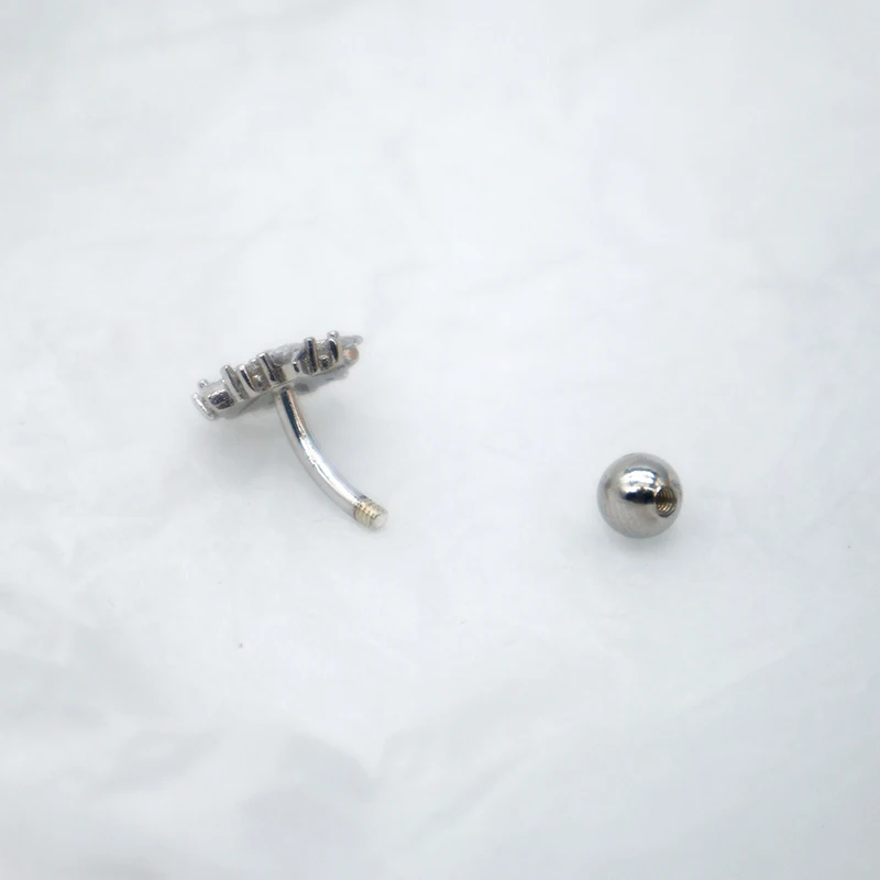 MIQIAO Silver 925 Flower Belly Button Piercing 925 Sterling Silver Body Navel Piercing Woman Jewelry Belly Ring Trending