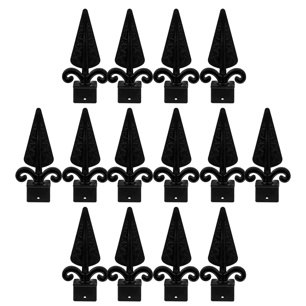 20 قطعة من أطراف الرمح المزخرفة المتينة، أطراف بديلة للحديقة الخارجية، رؤوس السياج النهائية، أغطية الملحقات #3