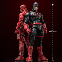 In Stock - FlefToys Marvel Daredevil Classic Red Shadowland Reborn Black 8\