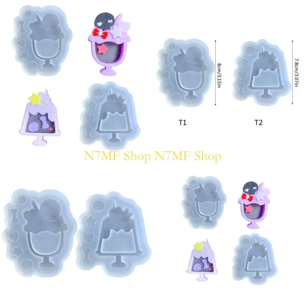 

N7MF Resin Shaker Mold Silicone Mold Casting Epoxy Mold Ice Cream Shaped