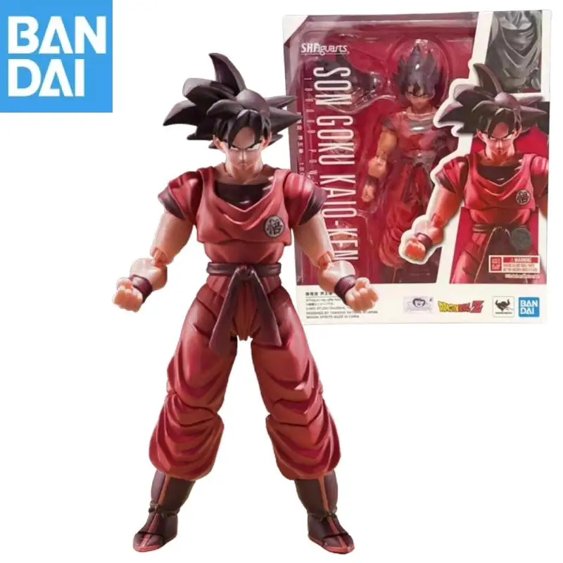 

Original BANDAI S.H.Figuarts DRAGON BALL Z SON GOKU KAIO-KEN 180000 Power Level PVC Action Figure Model Collector Figurine Toy
