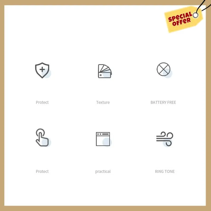 Беспроводной дверной звонок с автономным питанием, без батареи, водонепроницаемый дверной звонок, кольцо с звонком для пожилых людей, устройство домашней безопасности-WMAN