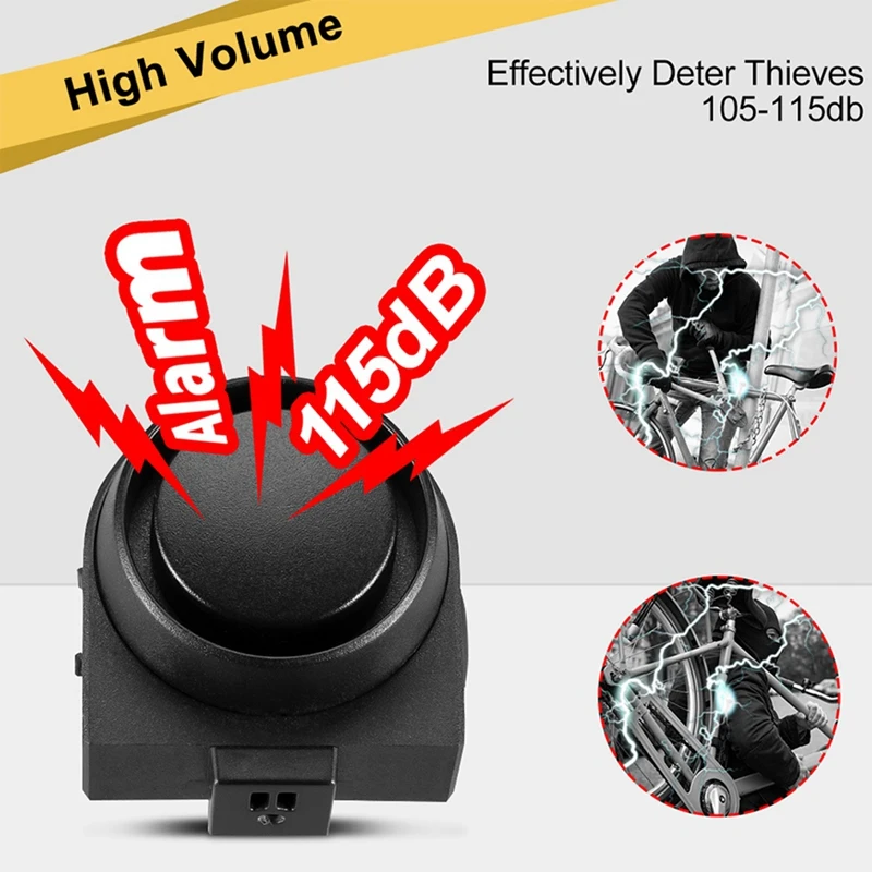 USB Charging Remote Control Motorcycle Electric Bicycle Security Burglar Alarm Dustproof