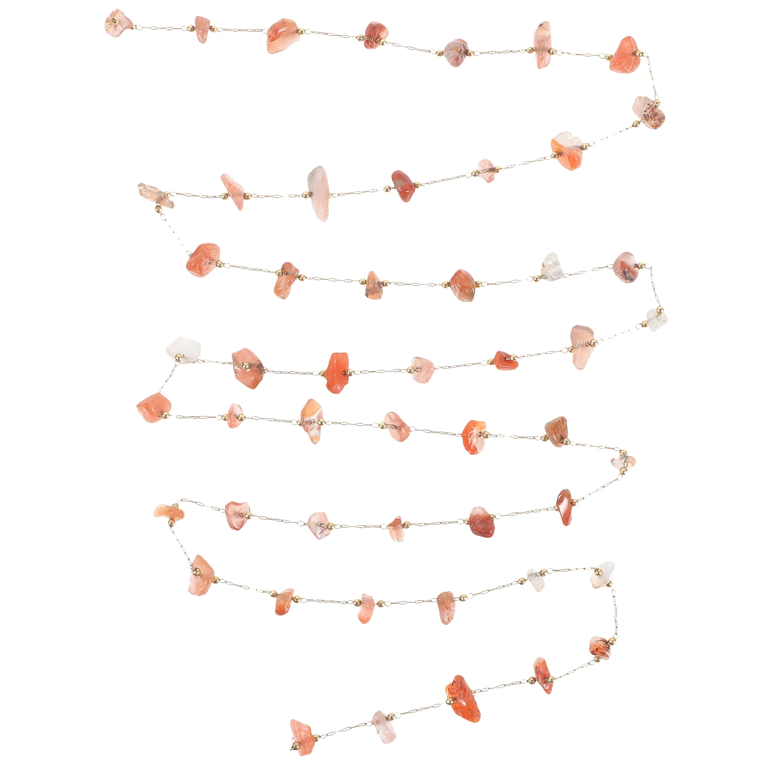 

Jewelry Natural Stone Bead Metal Necklace Chain Crafting Supplies Stainless Steel