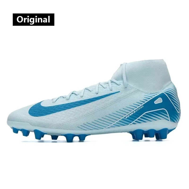 NIKE ZM SUPERFLY 10 ACADEMY AG Men's sports shoes actual training cleats grass wear-resistant football shoes FQ8329-400