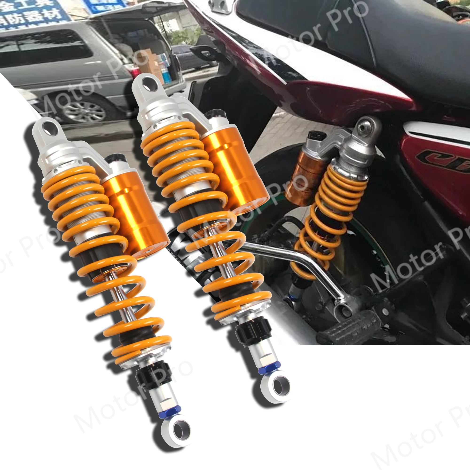 For Honda CB1300 CB 1300 2003-2019 360mm Motorcycle Adjustable Nitrogen Charged Rear Shock Absorbers CB1000 Super Four 1992-1995