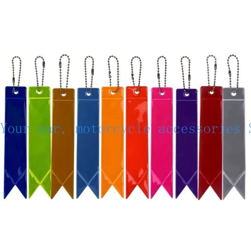

31BC Upgraded Reflective Keychains Safety Protections Bag Pendant Car Keyrings Auto