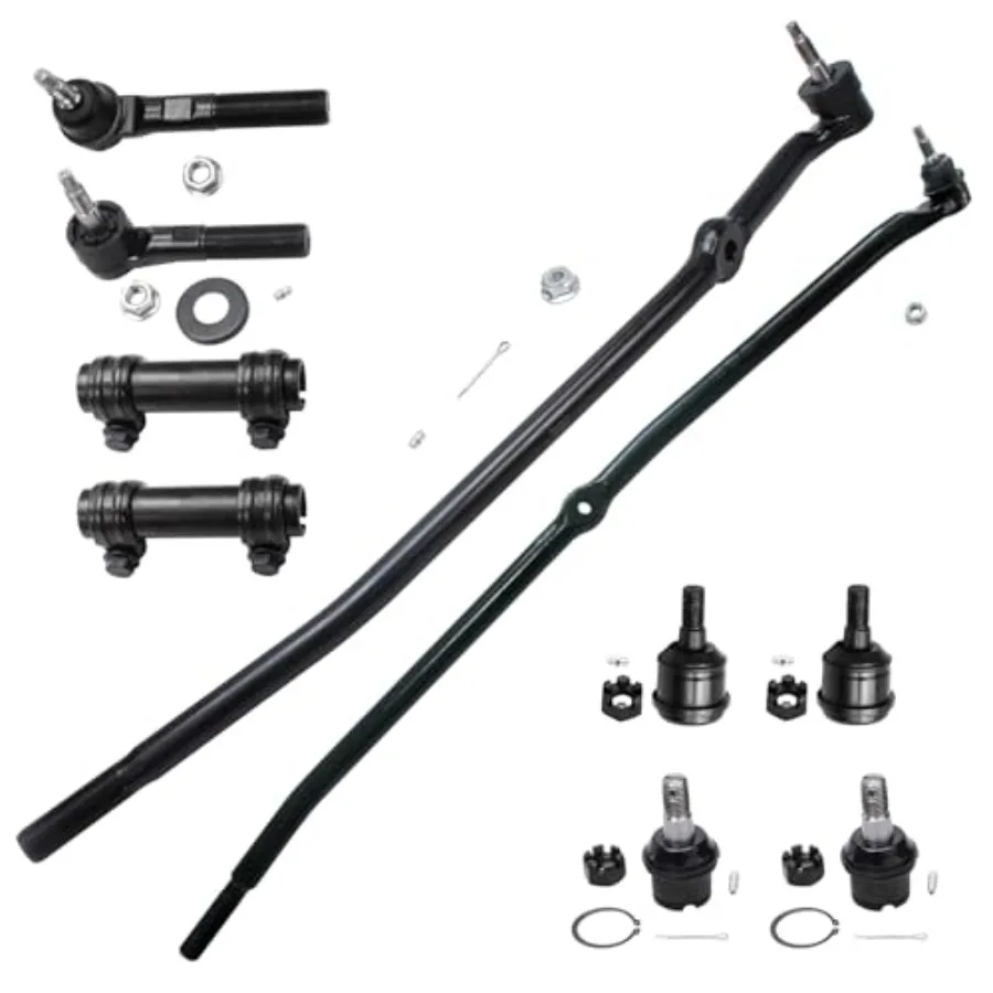 

Комплект передней подвески 4WD, 10 шт. для 0308 Dodge Ram 2500 3500 Замена 2003 2004 2005 2006 2007 2008 4 шаровых шарниров 4 рулевые тяги 2