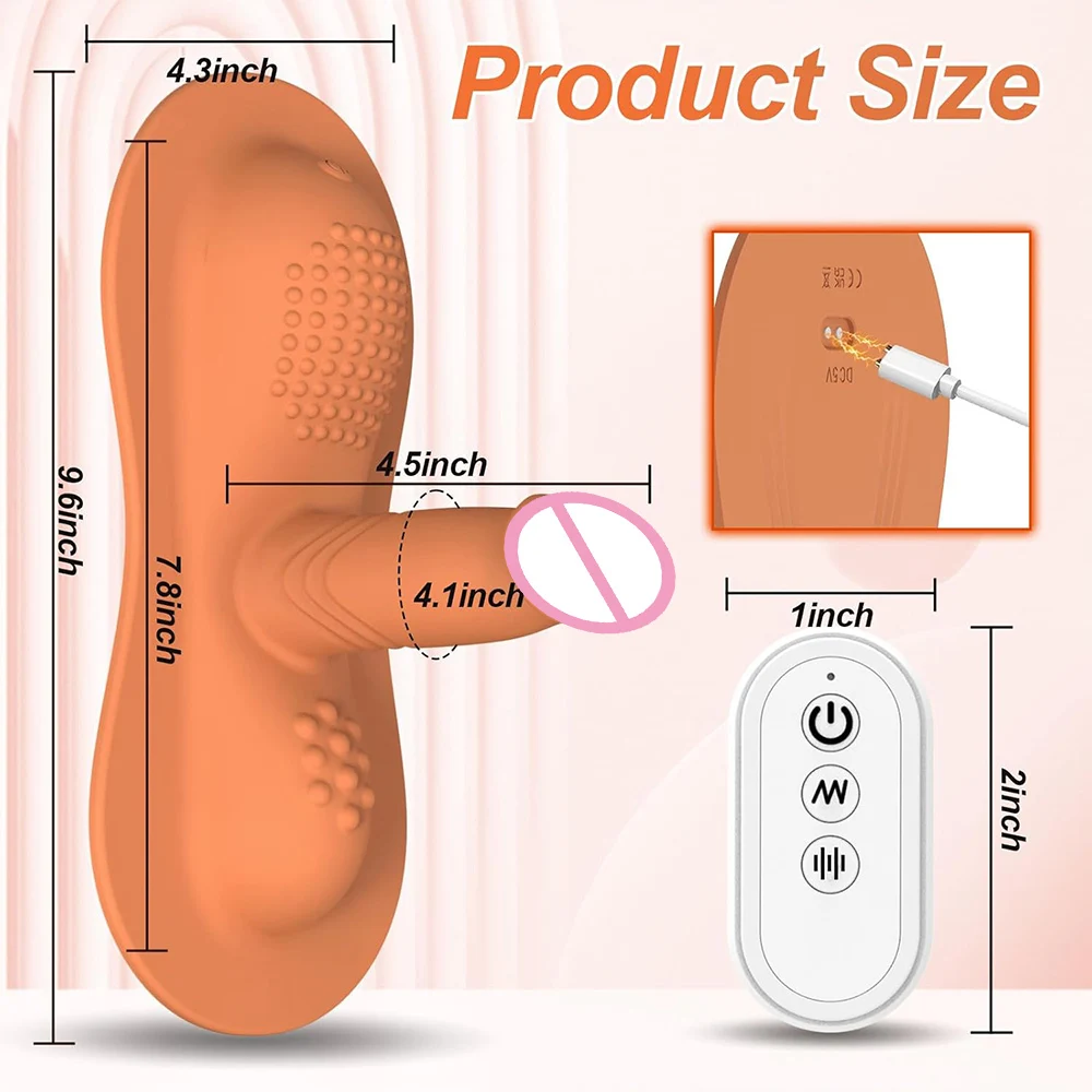 Big Sit and Ride Vibrators Dildo with 10 Vibrating Modes Remote Control Clit Anal G Spot Stimulator Adult Sex Toy for Women Man - Image 4