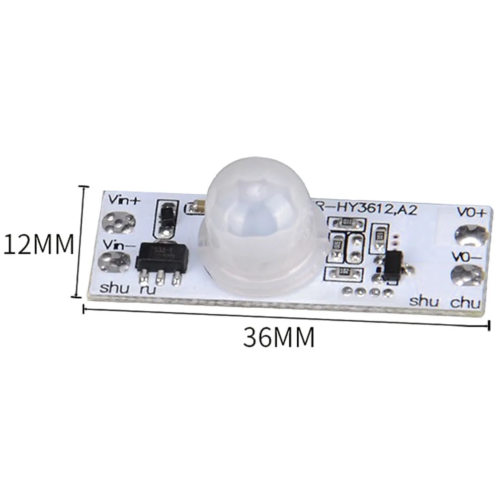 PIR Motion Sensor Switch Module 3A IR Infrared Induction Body Sensor Detector Controller Switch 3M Sensing Distance DC 12-24V