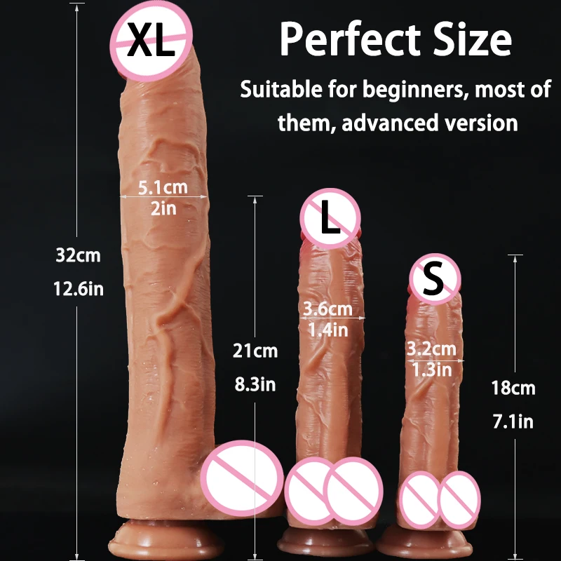 واقعية سيليكون كبير القضيب سوبر ضخمة دسار لعبة الجنس للنساء دسار مع حشفة سميكة ريال دونغ قوية شفط كأس قاسية الديك #2