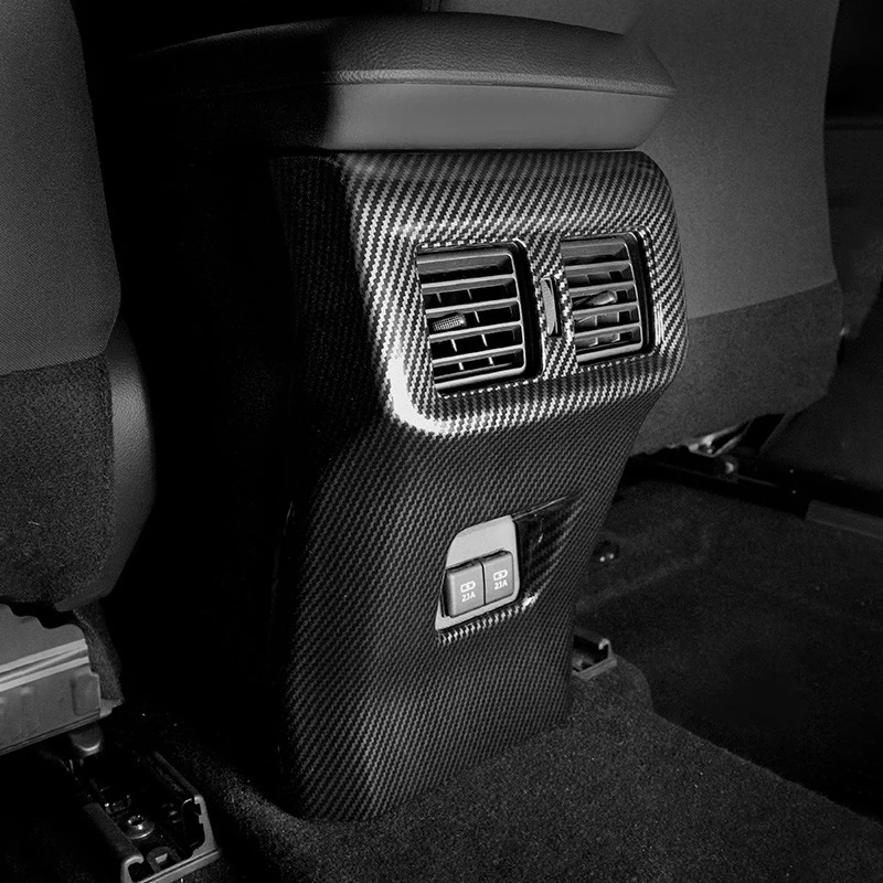 

Car Rear Air Conditioning Vent Outlet Frame 3d Trims Abs Carbon For Toyota Rav4 Xa50 2019 2020 2021 2022 2023 2024 Hybrid