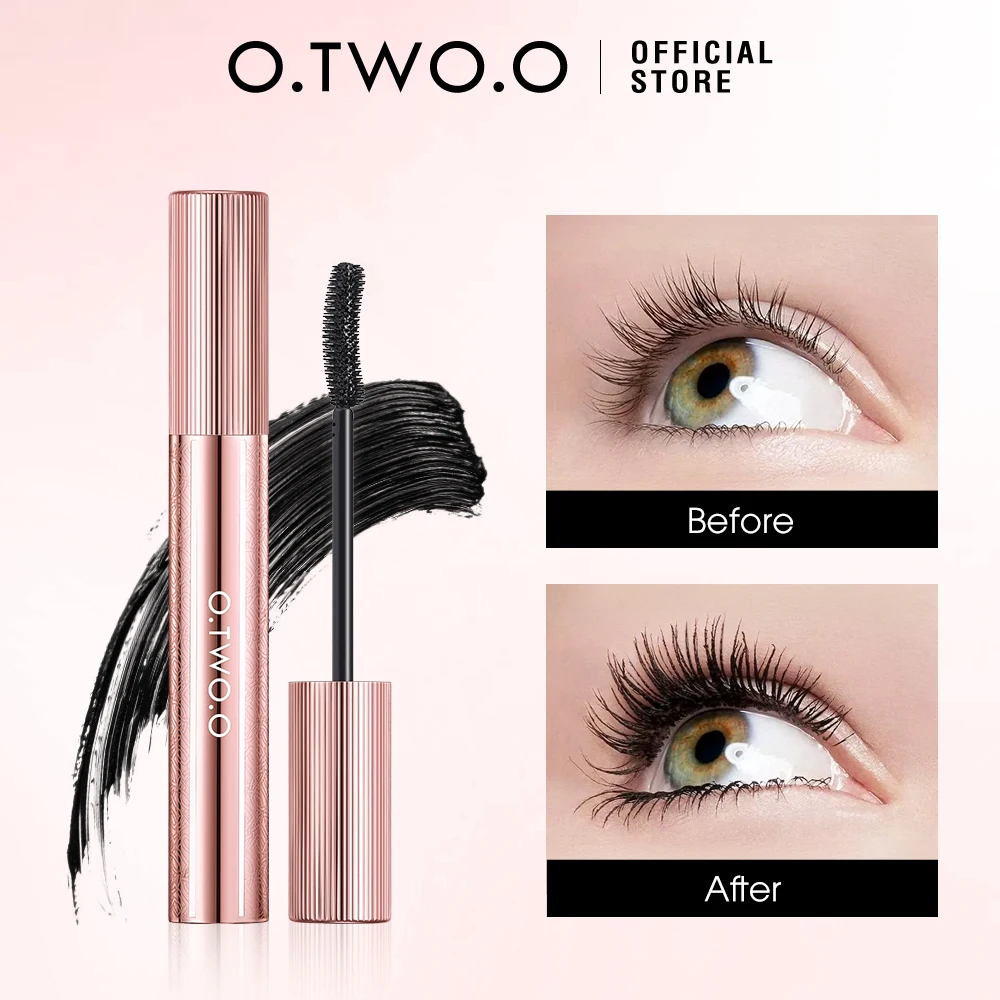 

O.TWO.O 4D Mascara Waterproof Extra Volume Long -lasting Hyper-Curl Lengthening Eyelash Non-smudging Eyelashes Black Mascara