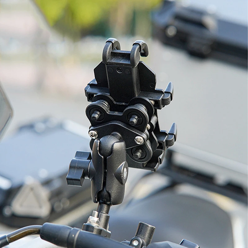 

360° Rotatable Motorcycle/EBike Phone Bracket - Adjustable for Riding & Takeaway Navigation
