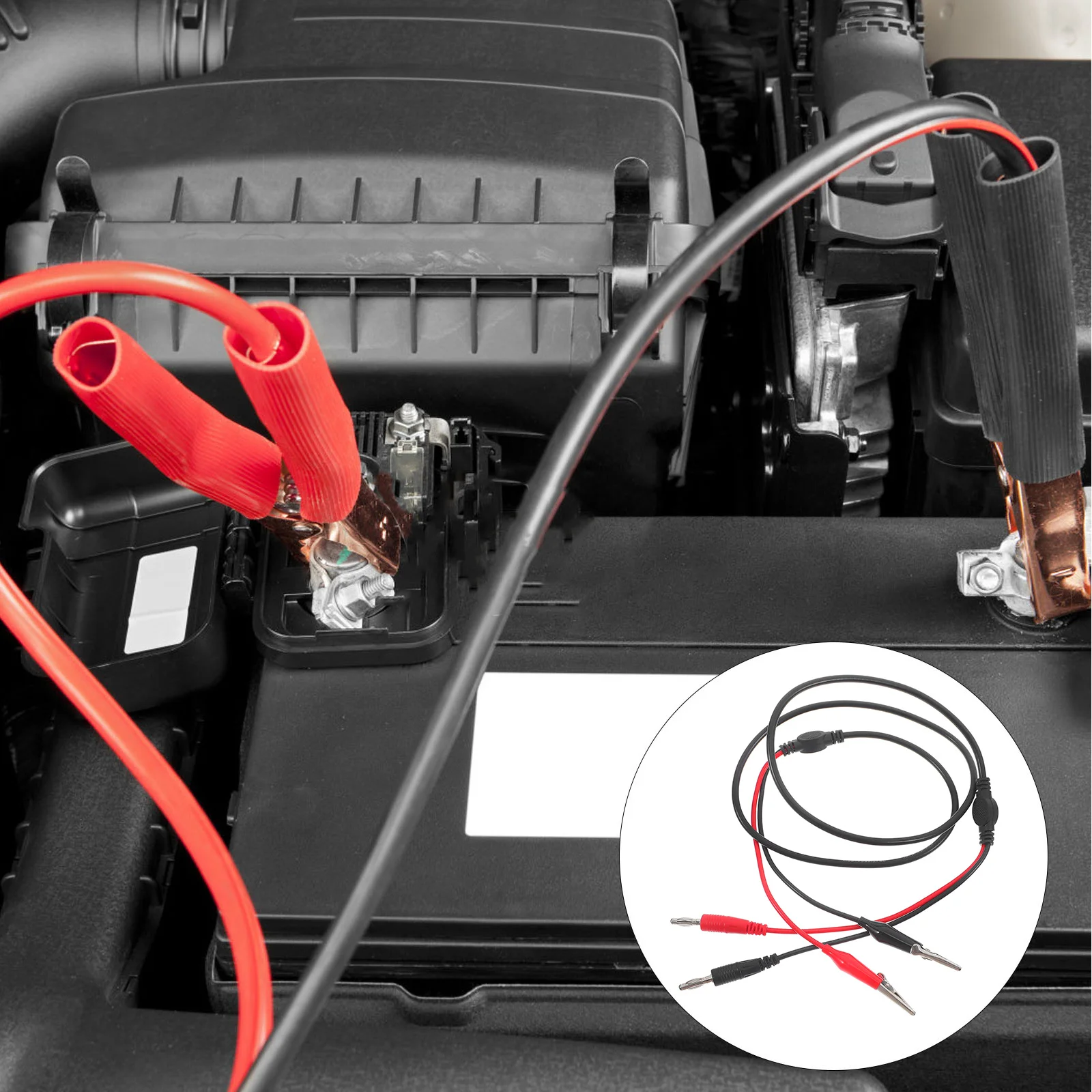 

Banana Plug to Alligator Clip Test Leads Injection Molded Lantern Connector for Electrical Testing Multimeter Power Supply Test