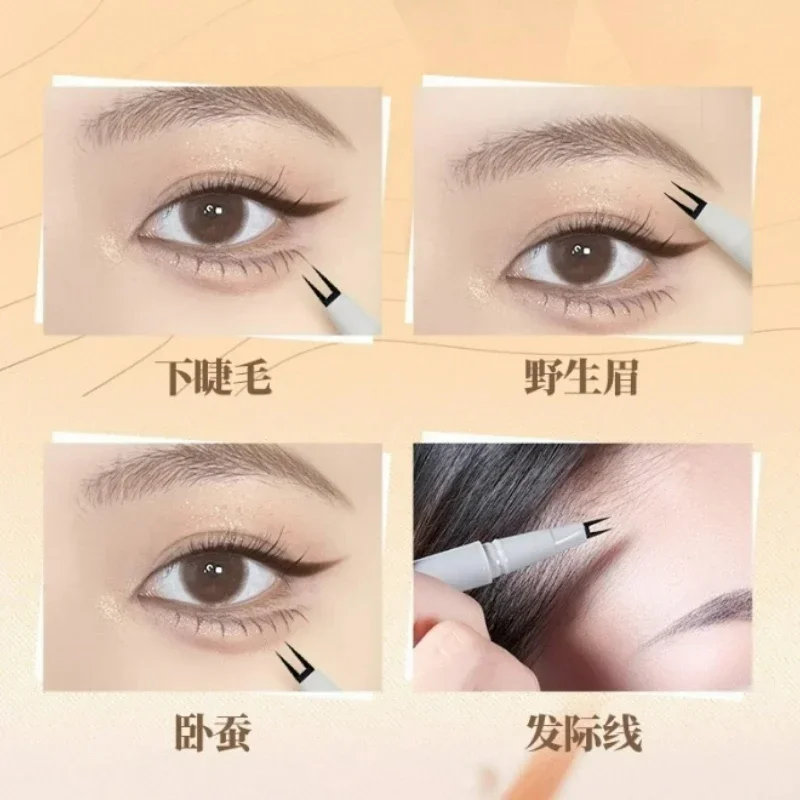 VEECCI Two Claw Liquid Eyeliner Pen Fine Lower Eyelashes Hairline Not Easy Smudged Resistant Long-lasting Makeup