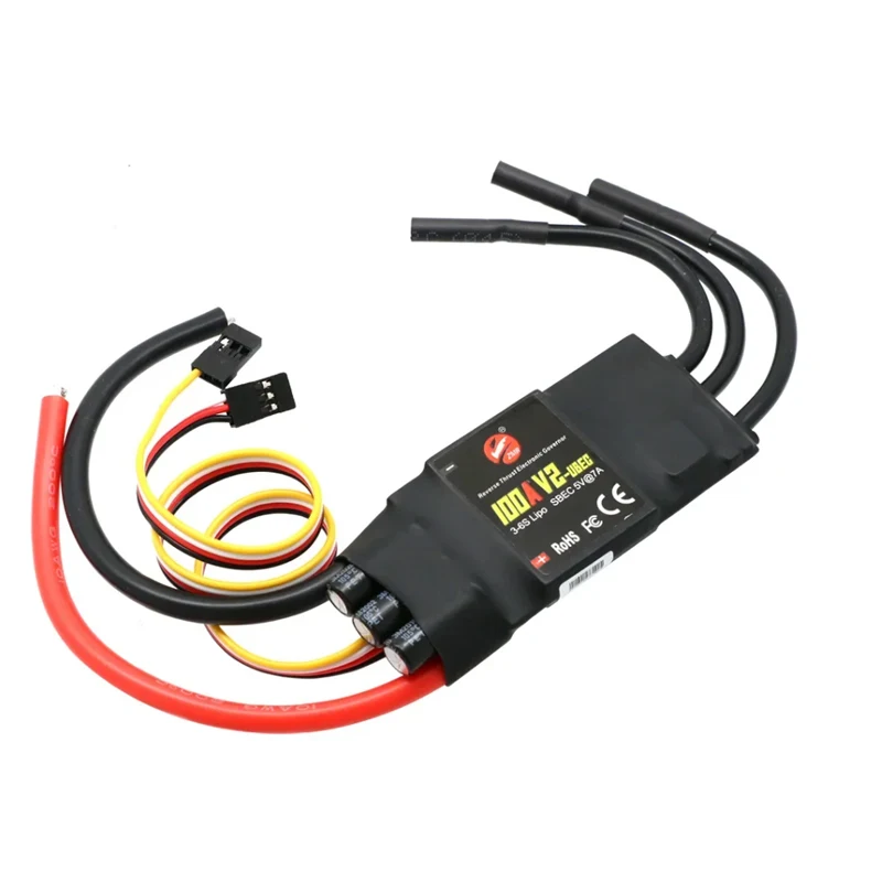 ZMR 40A 50A 80A 100A V2 ESC بدون فرش مع وحدة تحكم في السرعة 2-4S مع BEC/UBEC لطائرة هليكوبتر رباعية RC