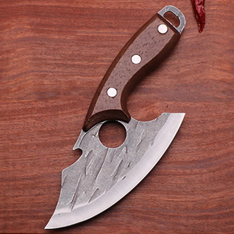 Hand forged cutting knife, sharp knife, vegetable cutter, pork special boning knife, sheep slaughtering small kitchen knife,