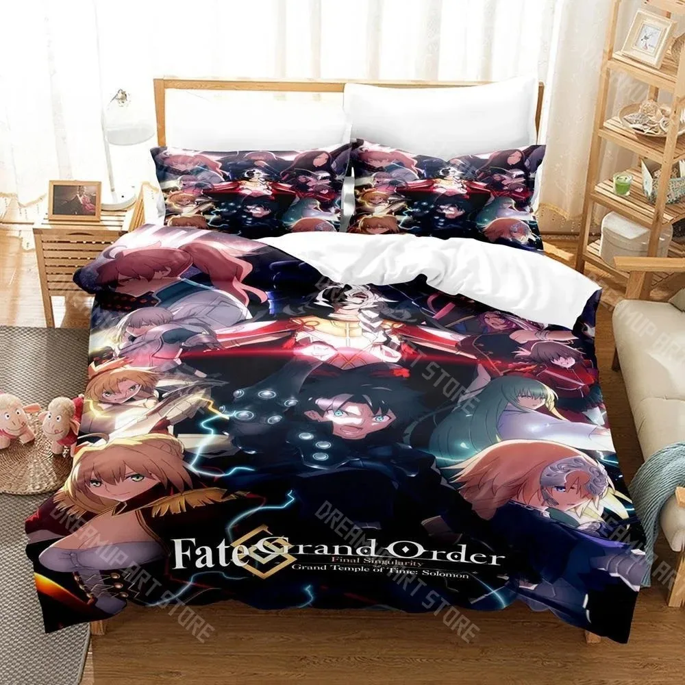 3D Printed Fate/Grand Order Bedding Set for Boys Girls Duvet Cover Pillowcase Twin Queen King Full Single Double Sizes