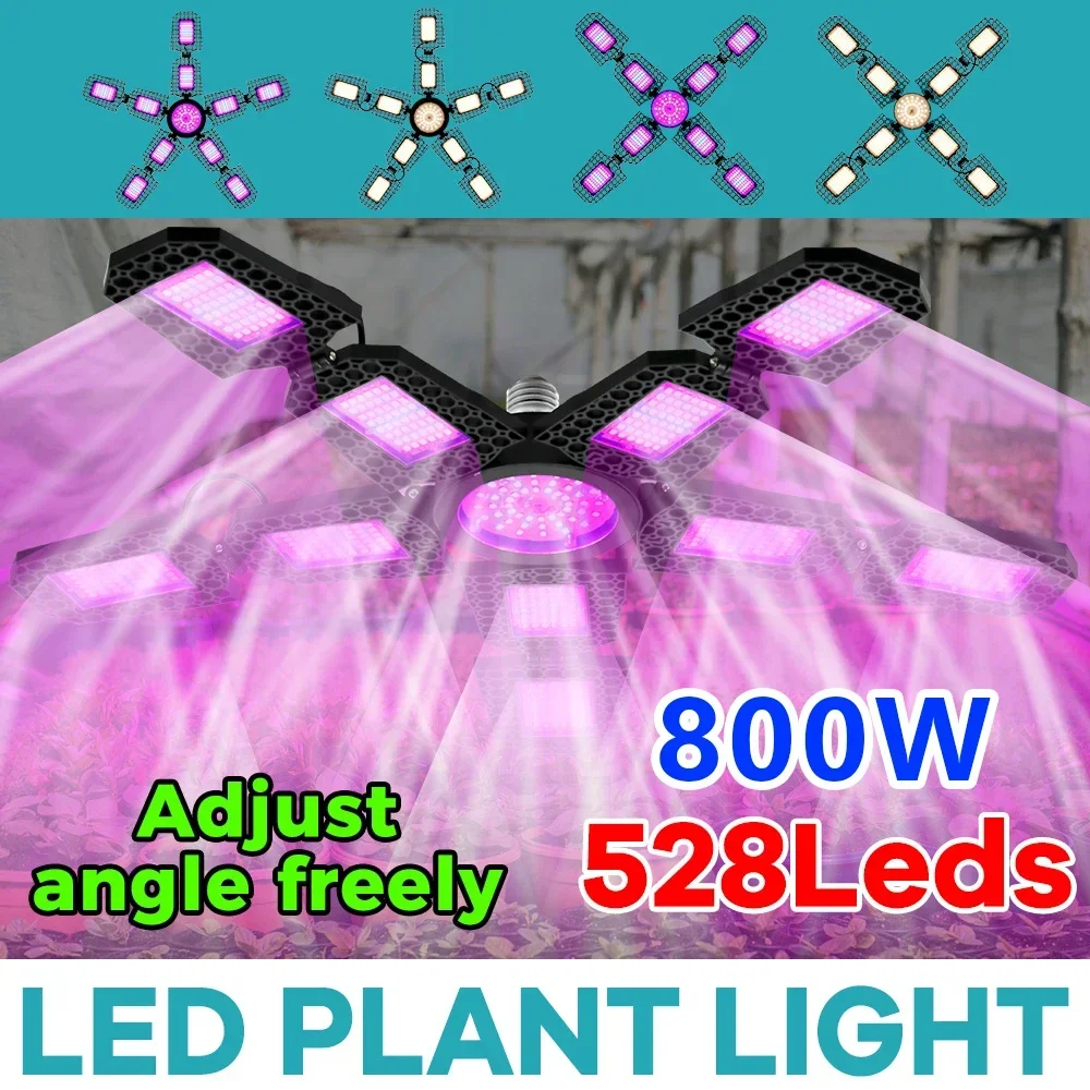 

Plant Grow Light LED Full Spectrum Deformable Growth Lights Bulbs E27/E26 Sunlight Hydroponic UV/IR Red Blue Cultivation Lights