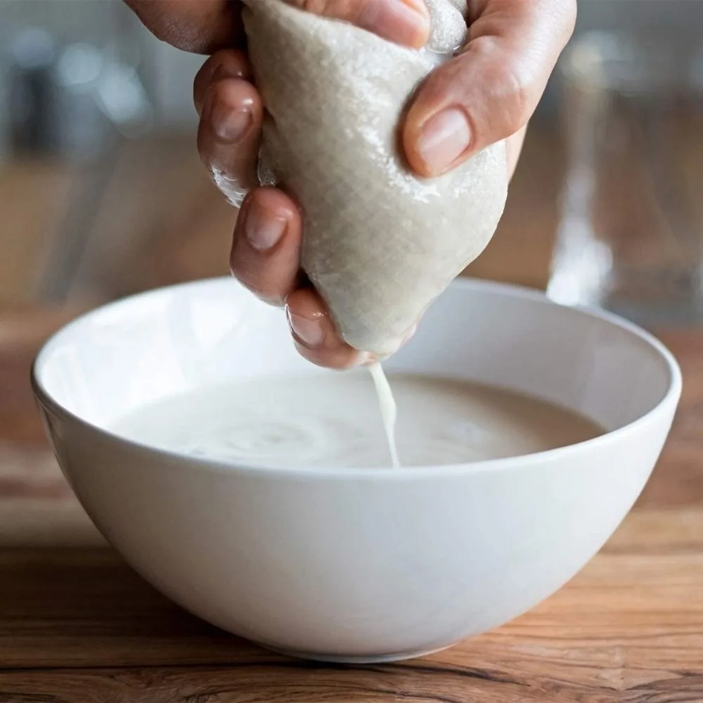 Bolsas reutilizables de tela para queso, bolsas para colar nueces, leche, bolsas para preparar en frío, té, yogur, filtro de café, coladores