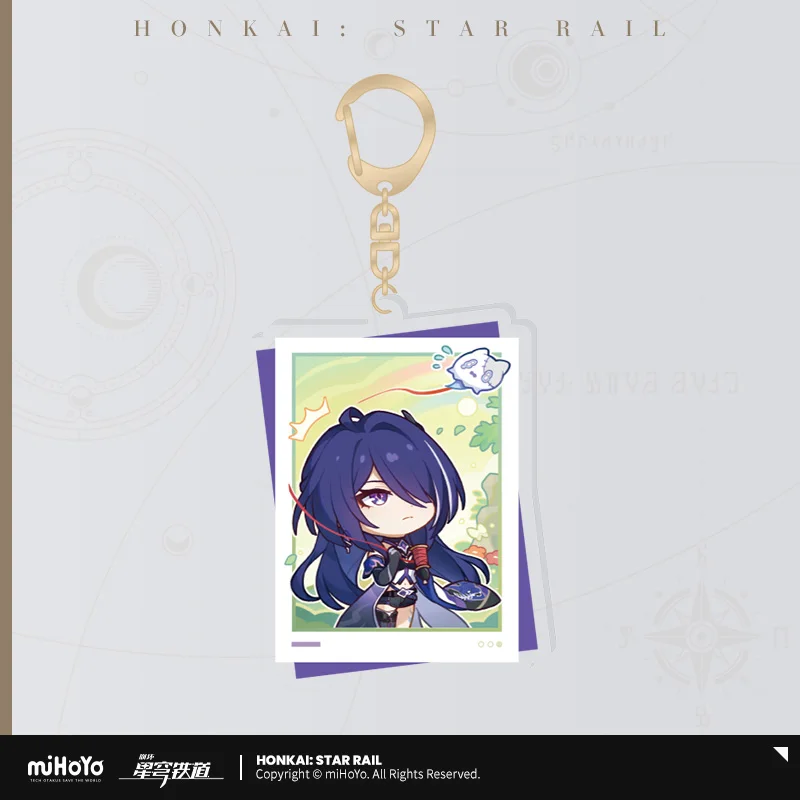 Gioco ufficiale originale Honkai Star Rail Topaz Ruan Mei Yanqing Dr. Ratio portachiavi in acrilico ciondolo borsa puntelli Cosplay miHoYo