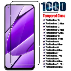2Pcs Tempered Glass For Realme 10 11 12 13 4G 5G 9 8 7 6 Pro Screen Protector For Realme 6i 6s 7i 8i 9i 8s 10s 10T 12X 13 Plus