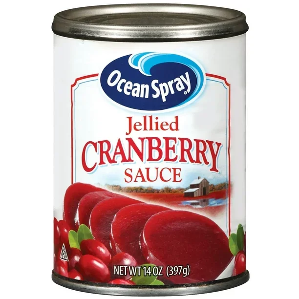 Ocean Spray Jellied Cranberry Willow NET WT 14 OZ (397g)