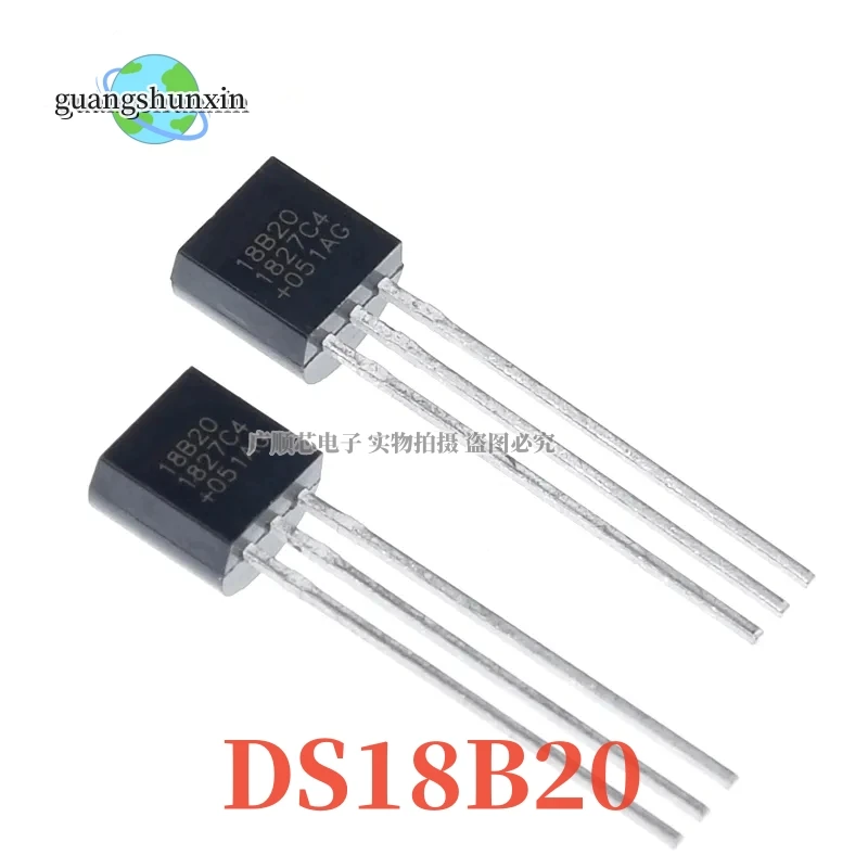 Imagem -02 - Sensor de Temperatura 50 Pcs Ds18b20 18b20 To-92