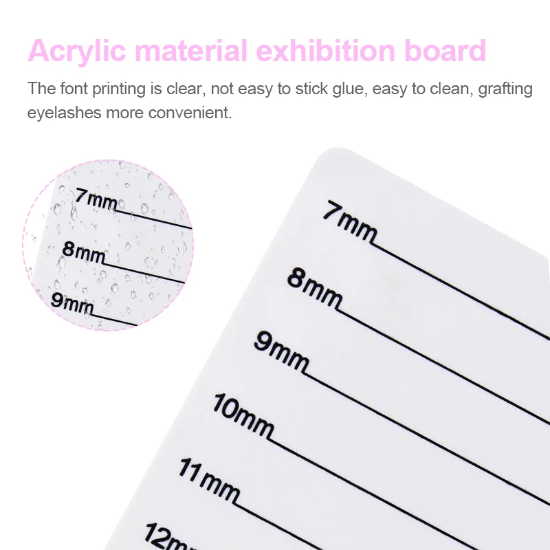 Paleta organizadora de extensiones de pestañas acrílicas, soporte para pestañas postizas, soporte adhesivo para pegamento con cinturón, herramientas de maquillaje para mujeres