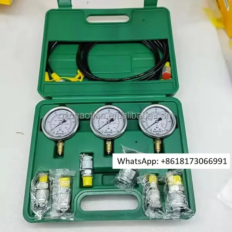 Excavator spare parts LB-T5001 hydraulic pressure gauge test kit, with 3 sets of LB-T5001