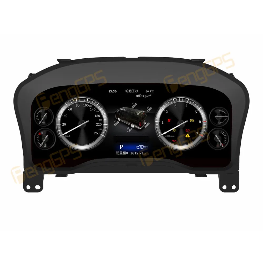 For Toyota Hiace LCD Instrument AI Digital Cluster Car Digital Speed Dashboard Speedometer Virtual Instrument Panel Cockpit Car